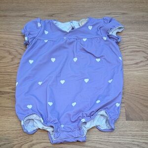 The Beaufort Bonnet Company Purple Heart Kids Swim One Piece